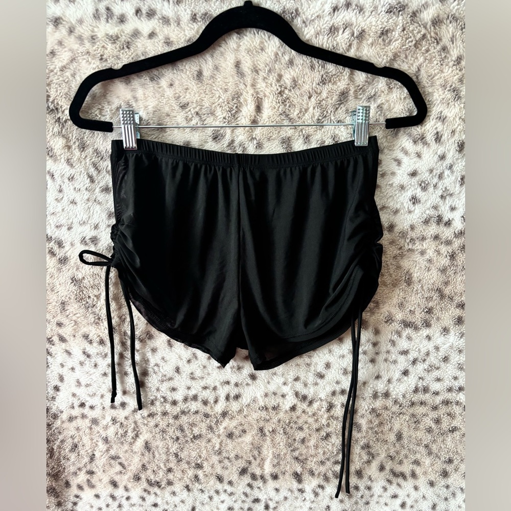 WOMENS SHEIN SCRUNCH SIDE MESH SWIM COVER UP